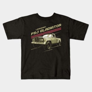 FSJ Gladiator Truck Jeep car trailcat Kids T-Shirt